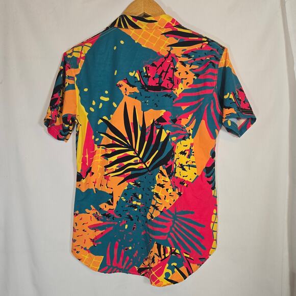 B Fresh Gear Summer Jam Shirt Moisture Wicking Bright All Over Pattern XS Unisex - Picture 6 of 7